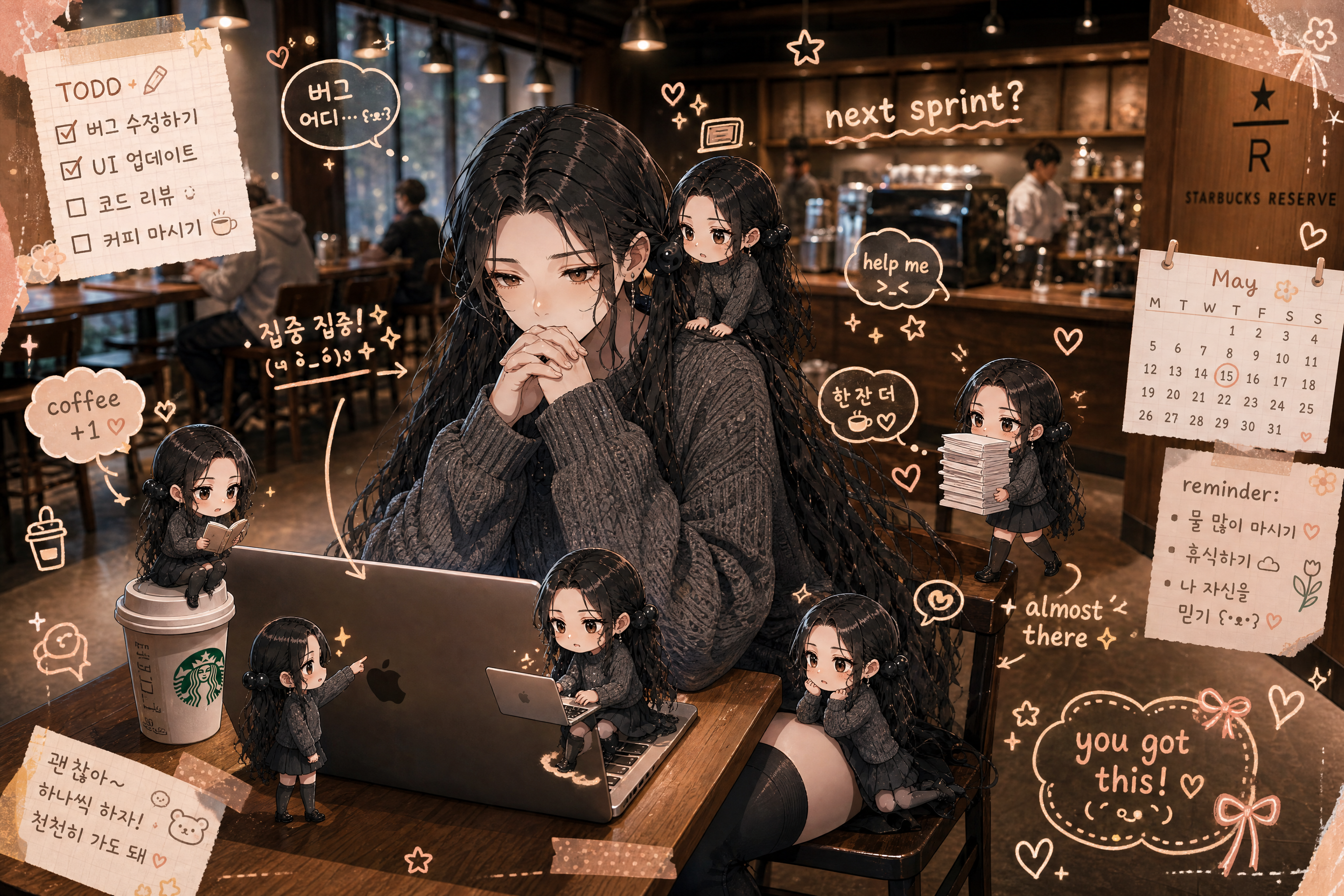 4단계 업스케일본 — 두 군데 어색한 곳이 보인다