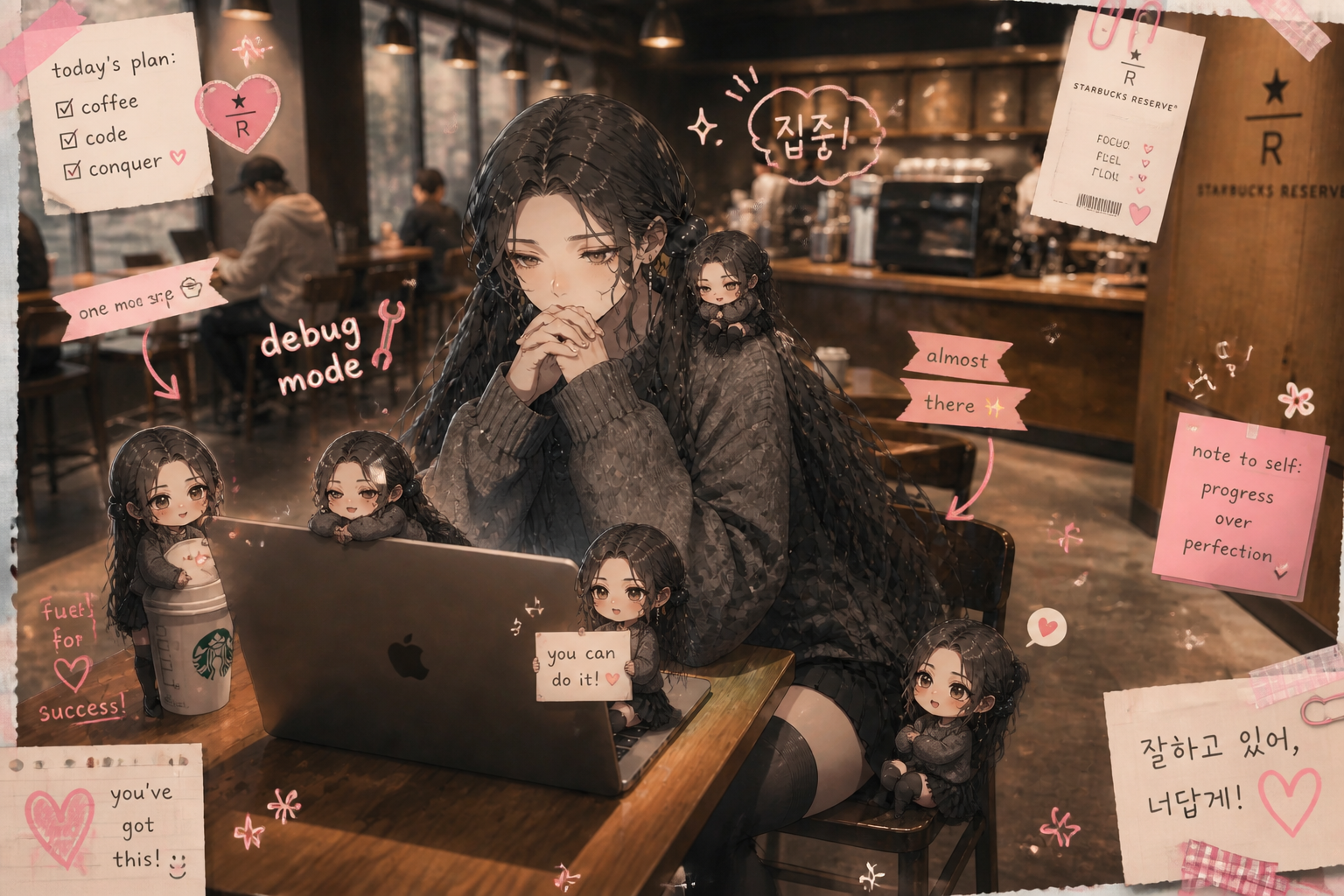 핑크 위로형